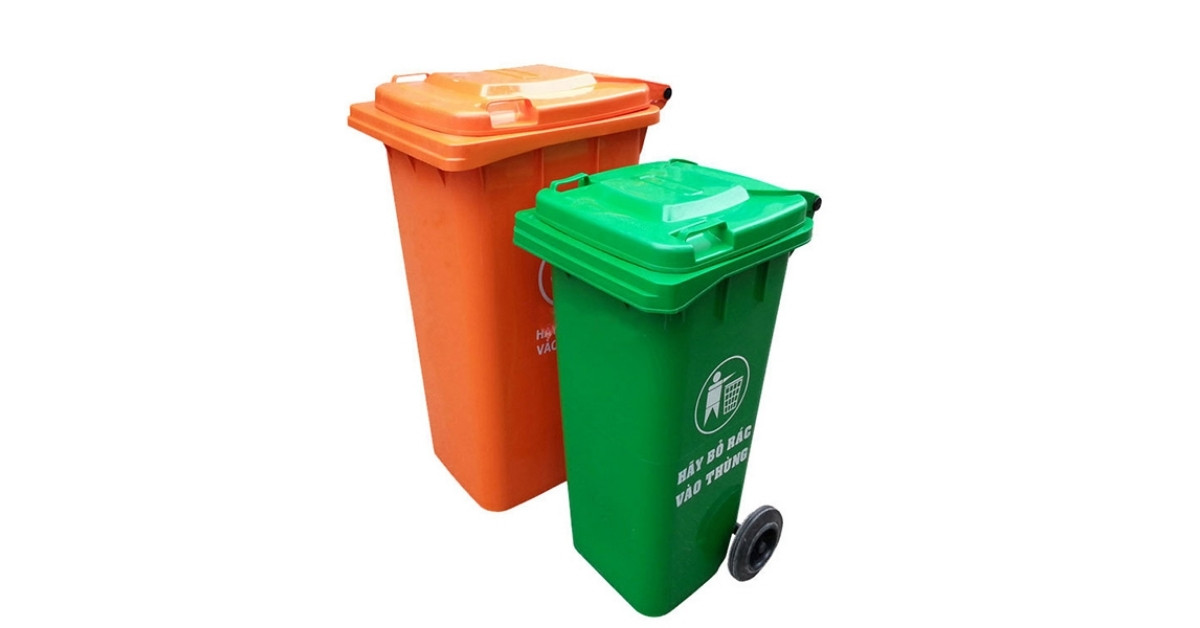 Thùng rác nhựa 120L giá rẻ