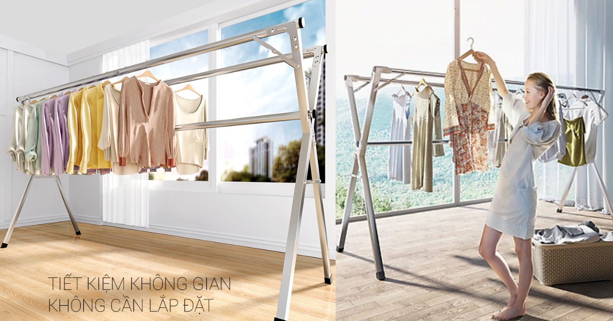 Vệ sinh giá phơi quần áo để giữ quần áo luôn sạch