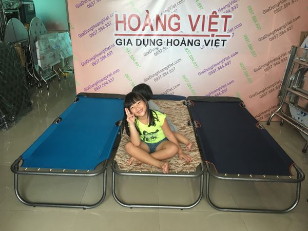 Giường bố , ghế bố xếp , ghế cafe , ghế bố inox cao cấp , salon đỏ đen - 16