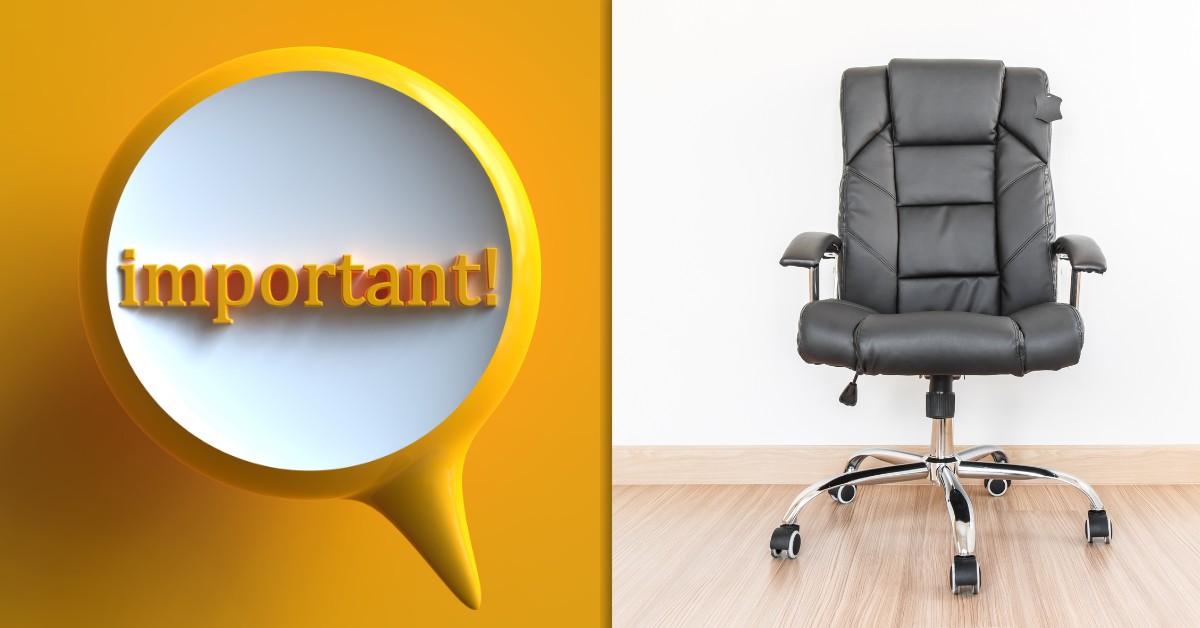 Tầm quan trọng của việc lựa chọn ghế giám đốc