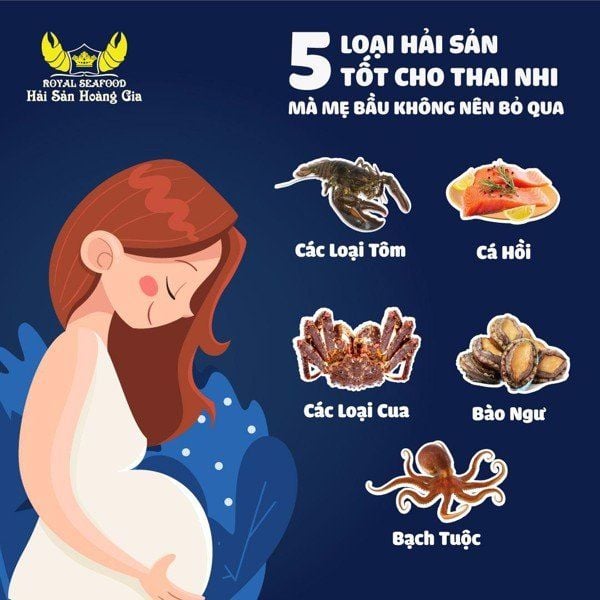 TOP 6 LOẠI HẢI SẢN TƯƠI SỐNG CỰC TỐT CHO BÀ BẦU