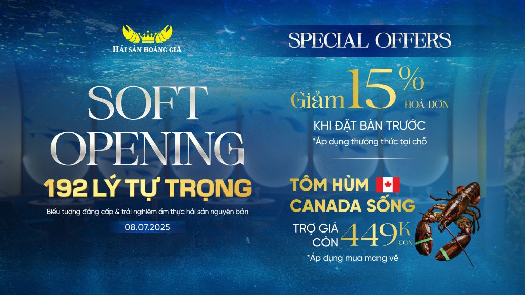 [SOFT OPENING]  - ƯU ĐÃI ĐẶC BIỆT DÀNH RIÊNG CHO KHÁCH HÀNG THÂN THIẾT
