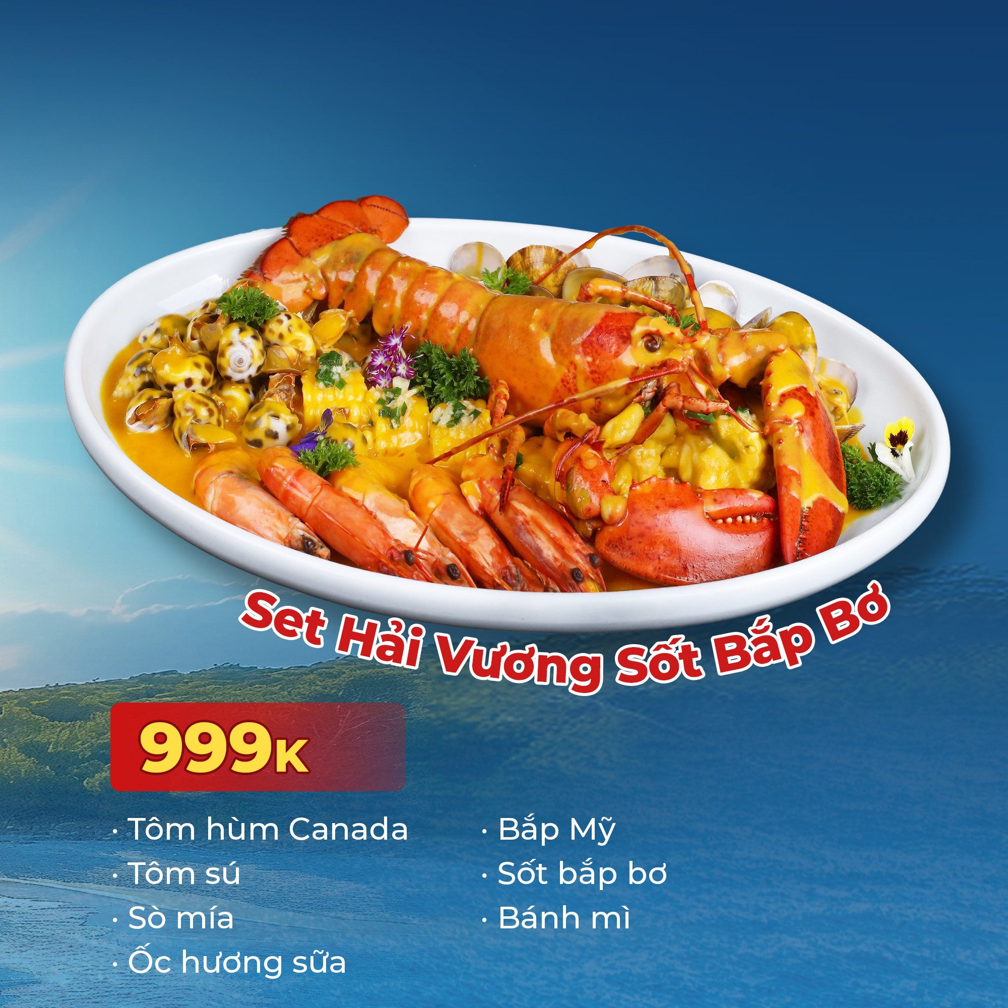 Set Tôm Hùm Canada Sốt Bơ