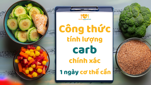 Công thức tính lượng carb chính xác 1 ngày cơ thể cần