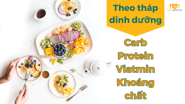 Tháp dinh dưỡng cân đối cho người trưởng thành có bao nhiêu carb,protein,vitamin,khoáng chất