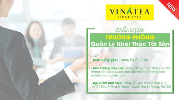 TRƯỞNG PHÒNG QL KHAI THÁC TÀI SẢN - Tháng 09/2020