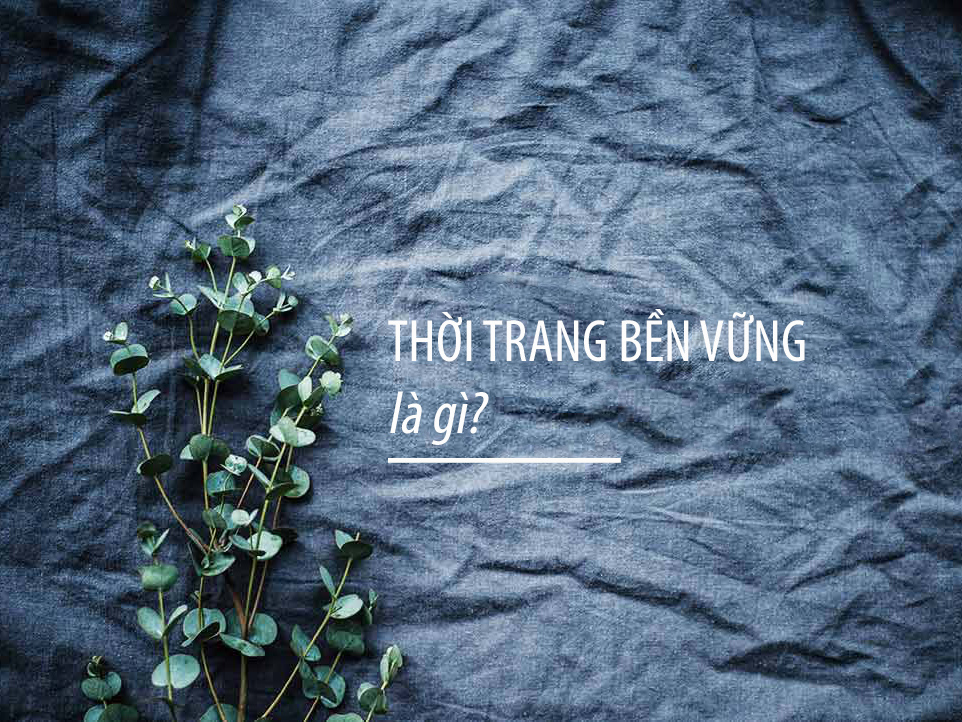 THỜI TRANG VIỆT ĐÃ TIẾP CẬN XU HƯỚNG BỀN VỮNG NHƯ THẾ NÀO (phần 1)