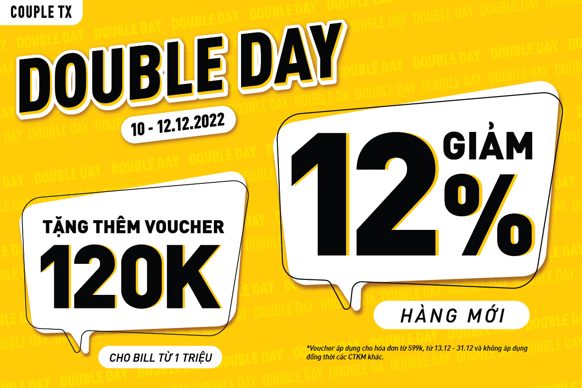 ƯU ĐÃI DOUBLE DAY - MUA NGAY KẺO LỠ!!!!