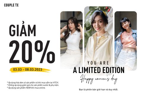 ƯU ĐÃI 8-3 | YOU ARE LIMITED EDITION