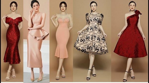 10+ Váy đầm thời trang trung niên cao cấp Hàn Quốc