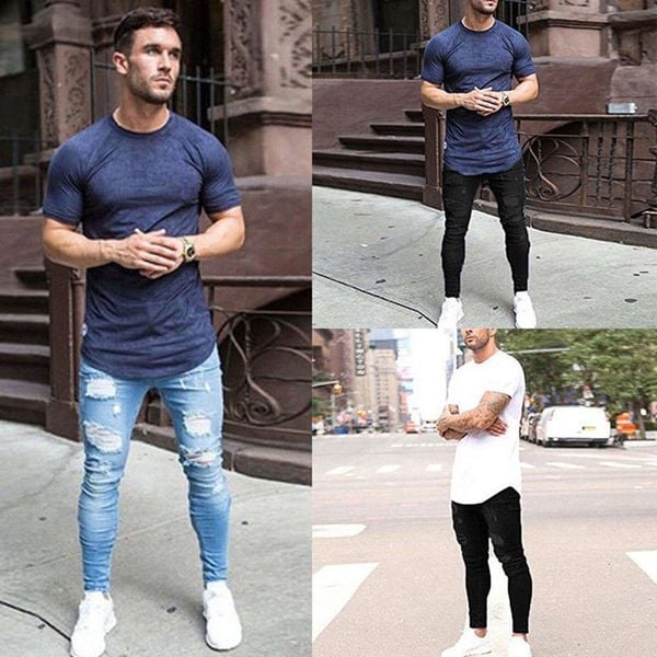 Quần Jean nam Abercrombie & Fitch AF-US-J63 Ripped Skinny