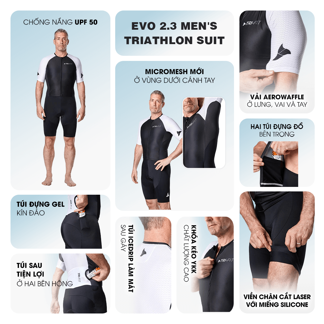 Bộ Quần Áo Ba Môn Phối Hợp Cho Nữ -  Evo 2.3 Women's Triathlon Suit
