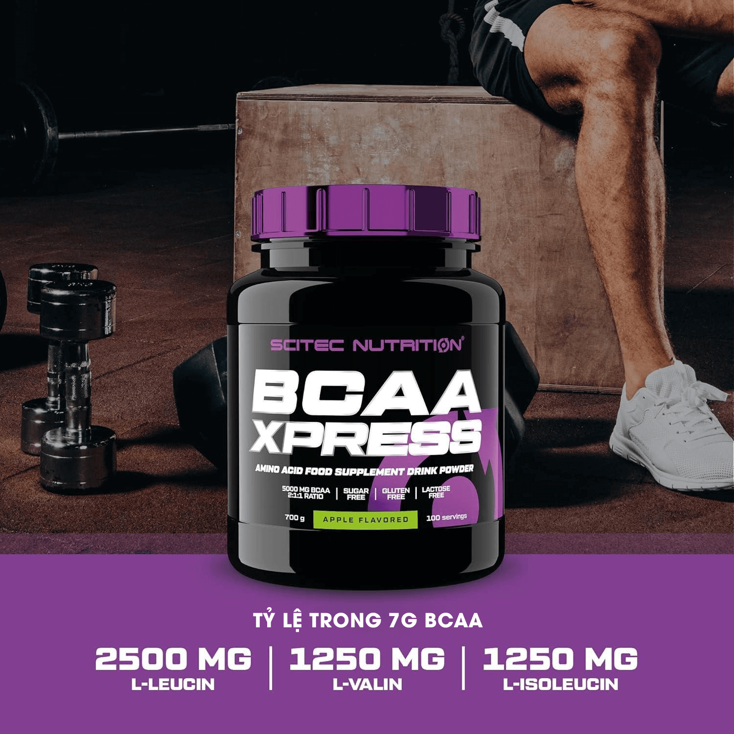 Sữa Tăng Hiệu Suất Scitec Bcaa Xpress