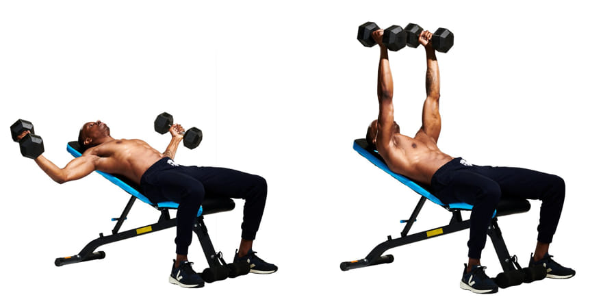 DUMBBELL CHEST FLYES x 5