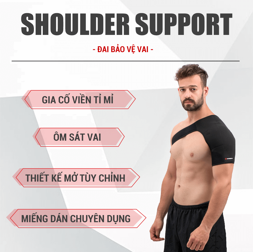 Đai bảo vệ cố định khớp vai chính hãng GoodFit GF702S