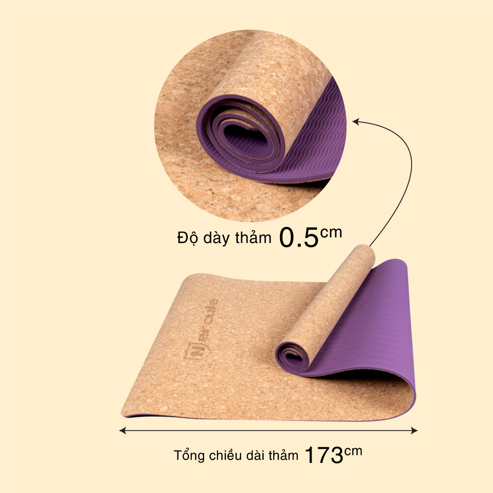 Hercule TPE & Cork Yoga Mat 2