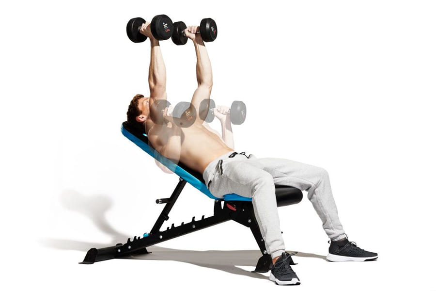 incline dumbbell bench press