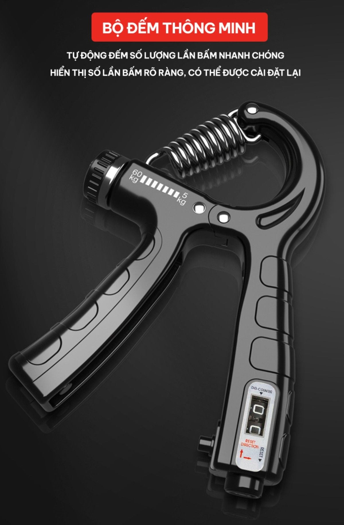 Kìm tập tay chữ A có đếm số tự động GoodFit GF02E