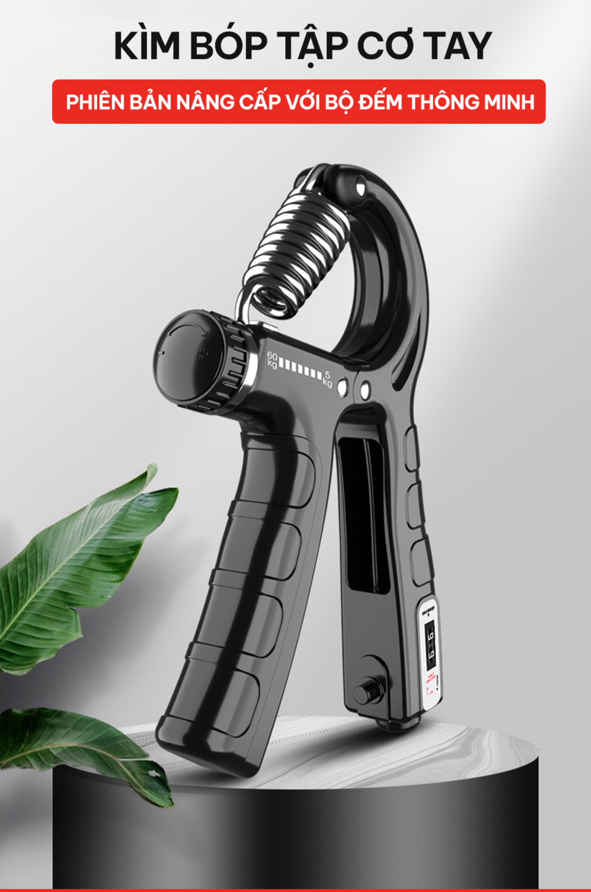 Kìm tập tay chữ A có đếm số tự động GoodFit GF02E