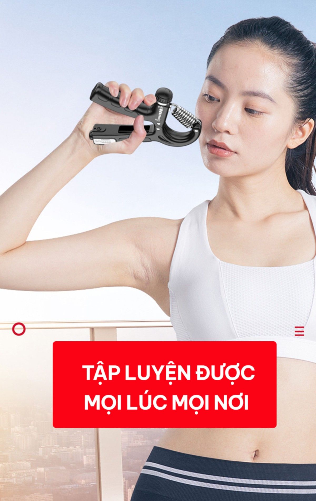 Kìm tập tay chữ A có đếm số tự động GoodFit GF02E