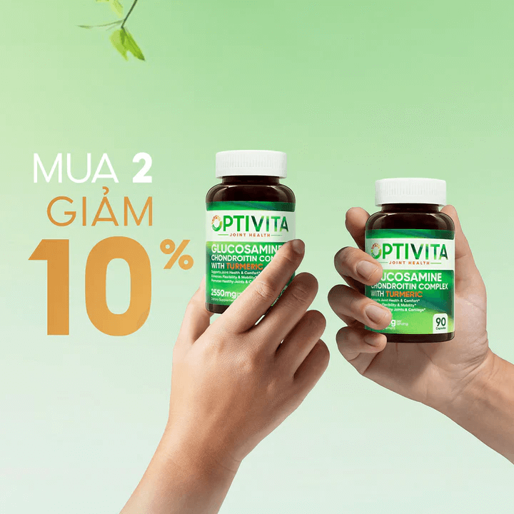 Viên Uống Hỗ Trợ Xương Khớp Optivita Glucosamine Chondroitin Complex with Turmeric