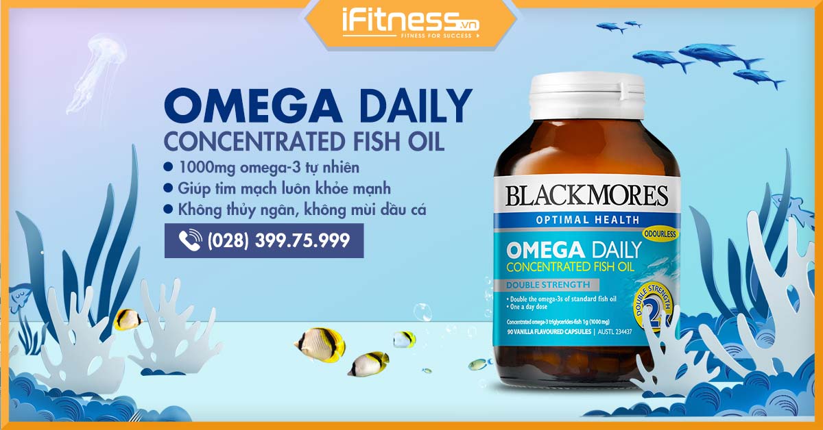 Blackmores Omega 3 Daily Concentrated Fish Oil