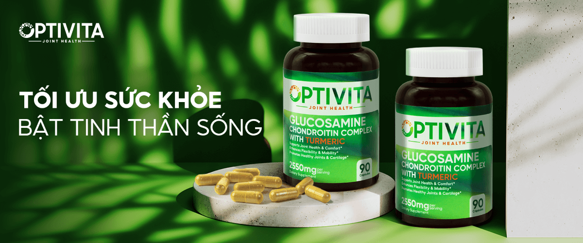 Viên Uống Hỗ Trợ Xương Khớp Optivita Glucosamine Chondroitin Complex with Turmeric