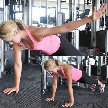 Plank with Lateral Arm Raise