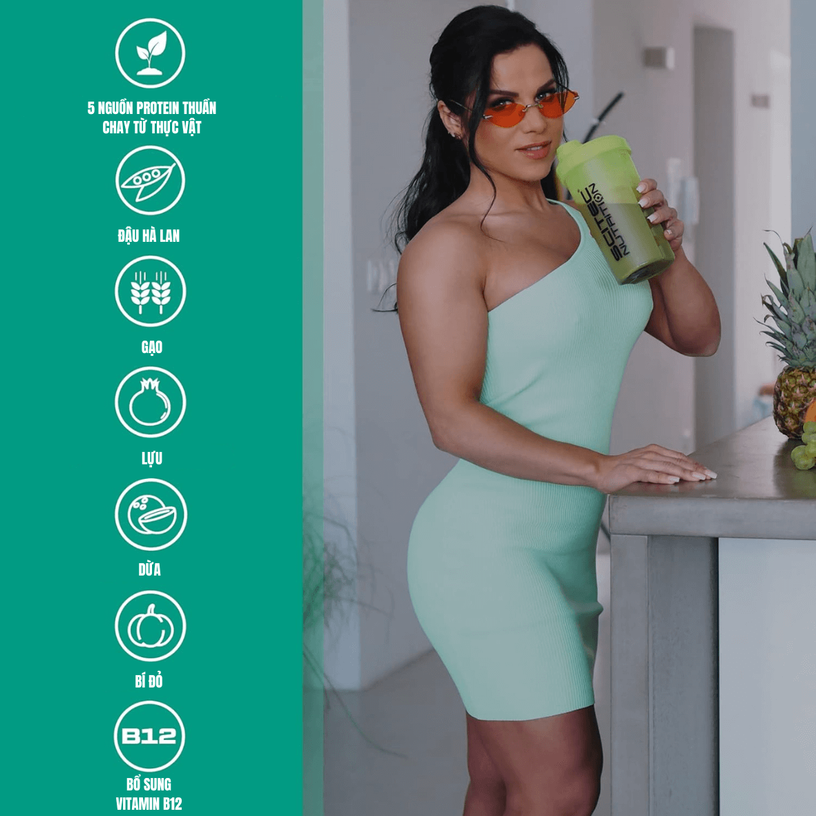 Sữa Tăng Cơ Thực Vật Vegan Protein Scitec Nutrition 1kg (30 Serving)