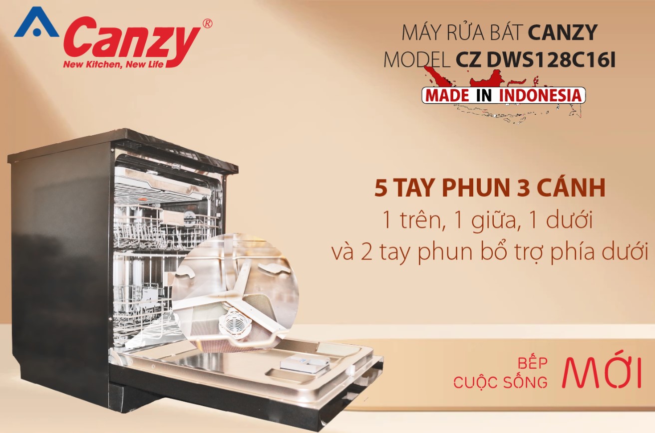 Máy Rửa Bát CANZY CZ-DWS128C16I