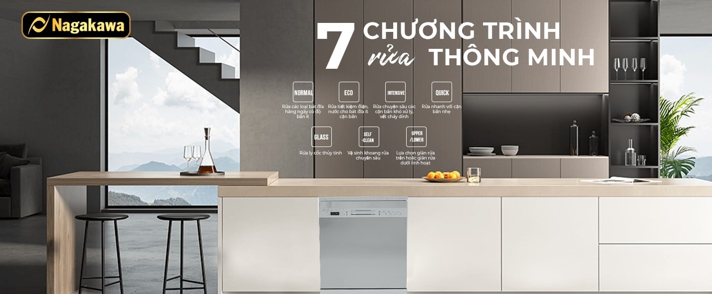Máy rửa bát Nagakawa NK15D03M