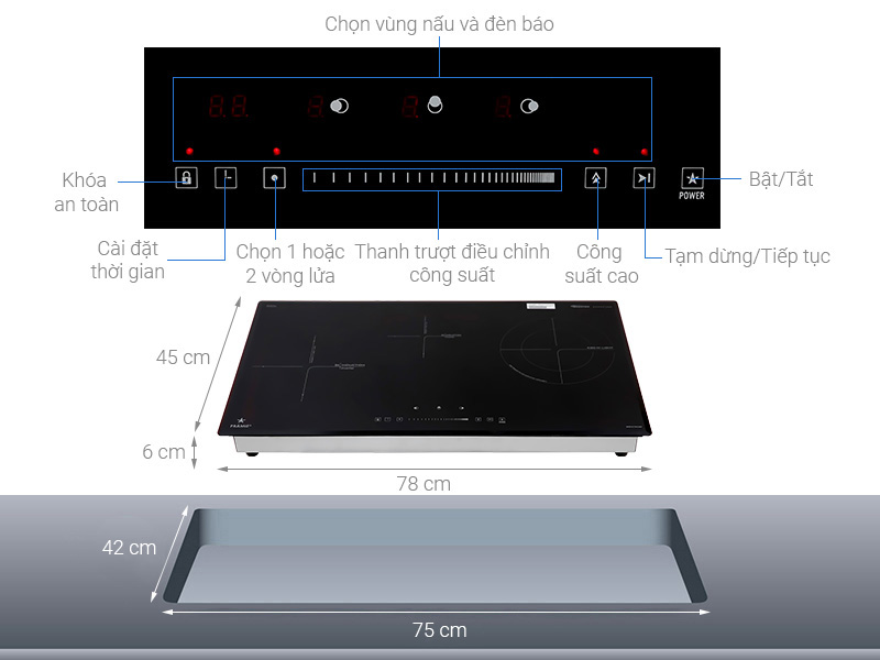 hình ảnh Bếp điện từ 3 PRTH-3201