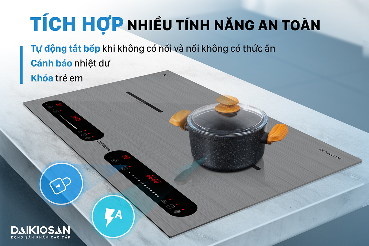 Bếp từ đôi Daikiosan DKT-200006 Hải Châu Đà Nẵng