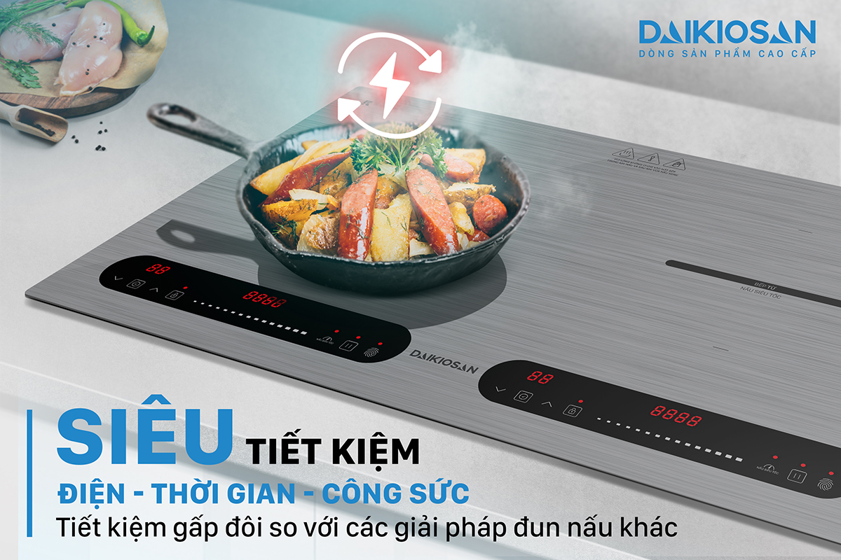 Bếp từ đôi Daikiosan DKT-200006 Thanh Khê Đà Nẵng