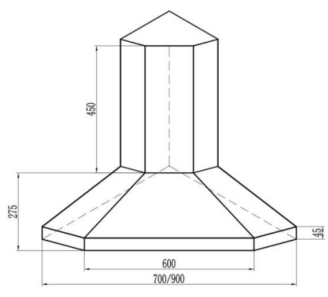 hình ảnh MÁY HÚT MÙI KAFF KF-CN700I
