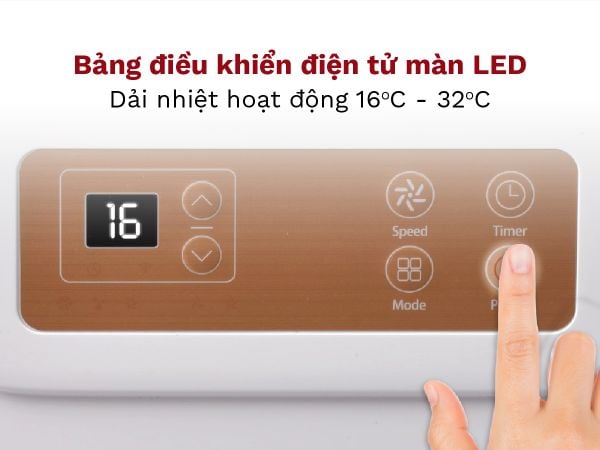 bảng điều khiển điệ tử máy lạnh di động fujihome pac10