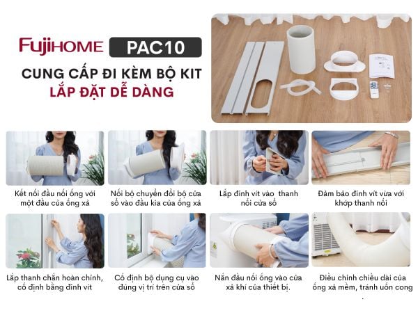máy lạnh di động fujihome pac10 hải châu