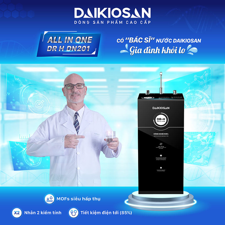 Máy lọc nước Daikiosan DR H nóng nguội DN201