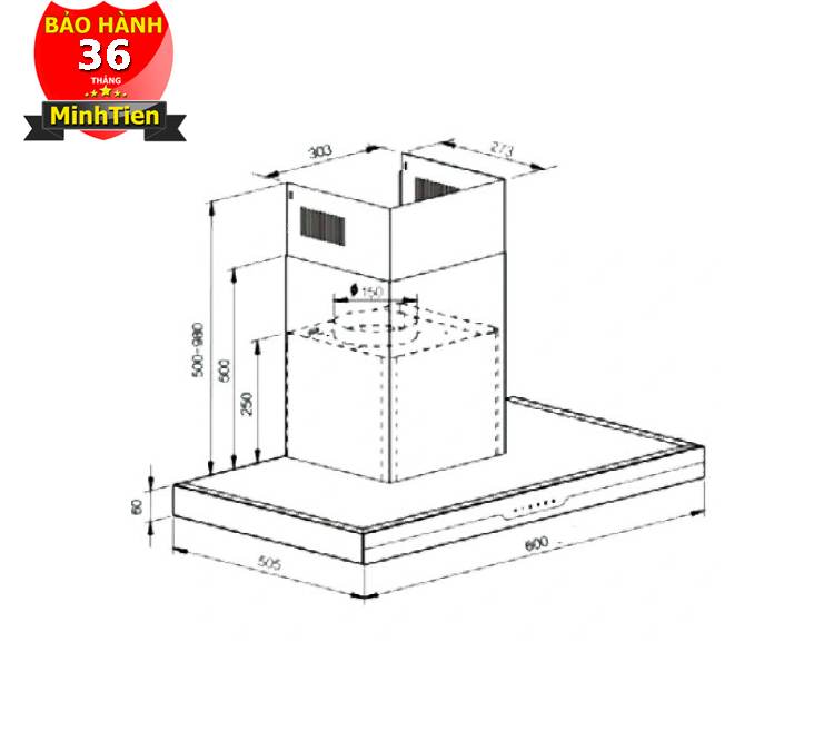 Máy Hút Mùi Canzy CZ-B07 Pro Max