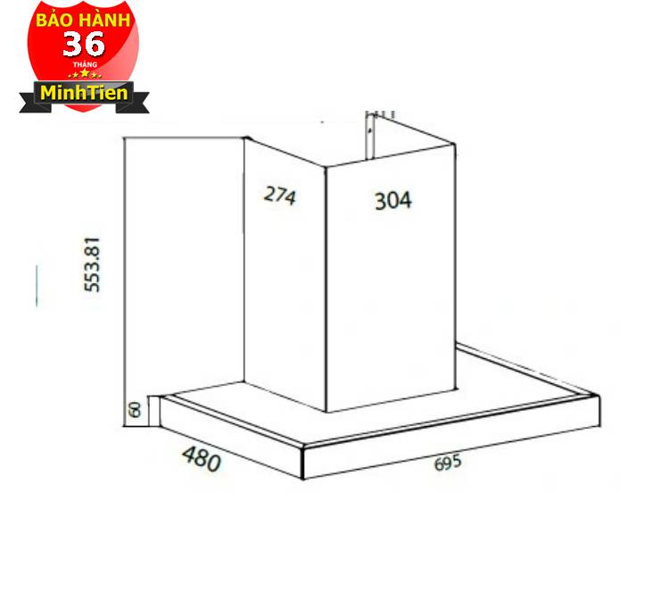 Máy Hút Mùi Canzy CZ Pro 333SG /Pro 333S