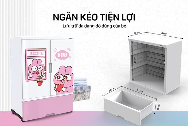 Tủ nhựa Happy Kids Sunhouse KS-CA950G1