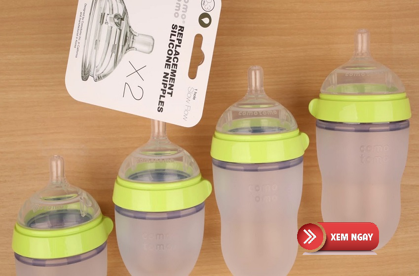 Cách sử dụng bình sữa Comotomo cho bé mới tập ti bình