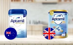 So sánh sữa công thức Aptamil New Zealand và Aptamil Anh