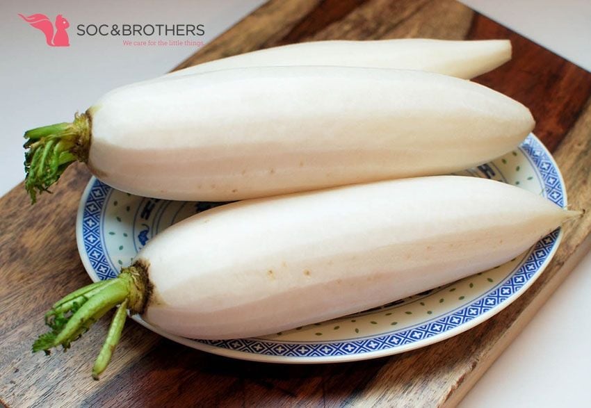 củ cải trắng trị ho cho trẻ