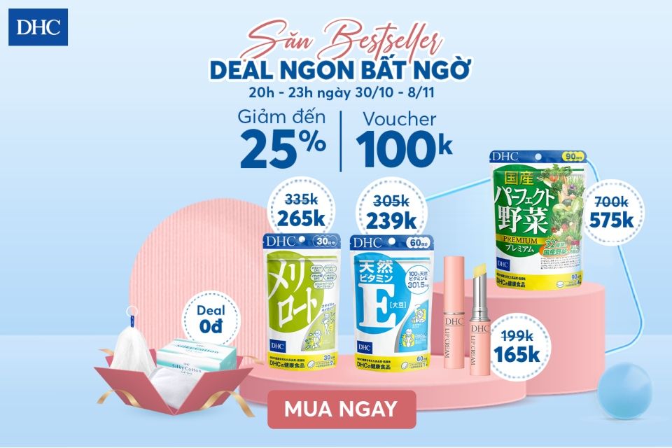 Chương trình khuyến mại tháng 11 từ DHC Việt Nam