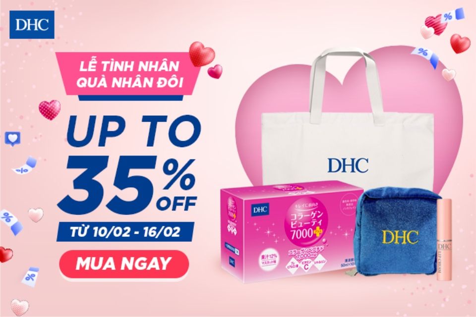 Tháng 2 này DHC Việt Nam tặng lì xì khai xuân đầu năm Nhâm Dần