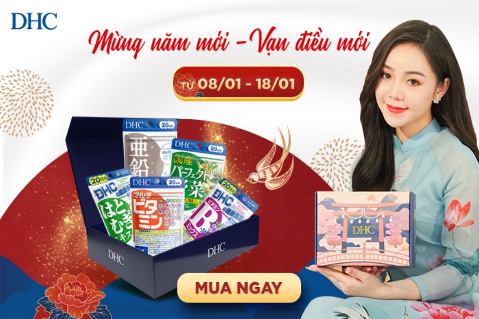 Đầu năm mở bát cùng ưu đãi tháng 1 tới bến của DHC Việt Nam