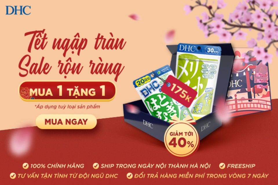 Rộn ràng sắm tết Nhâm Dần cùng hàng ngàn ưu đãi từ DHC Việt Nam
