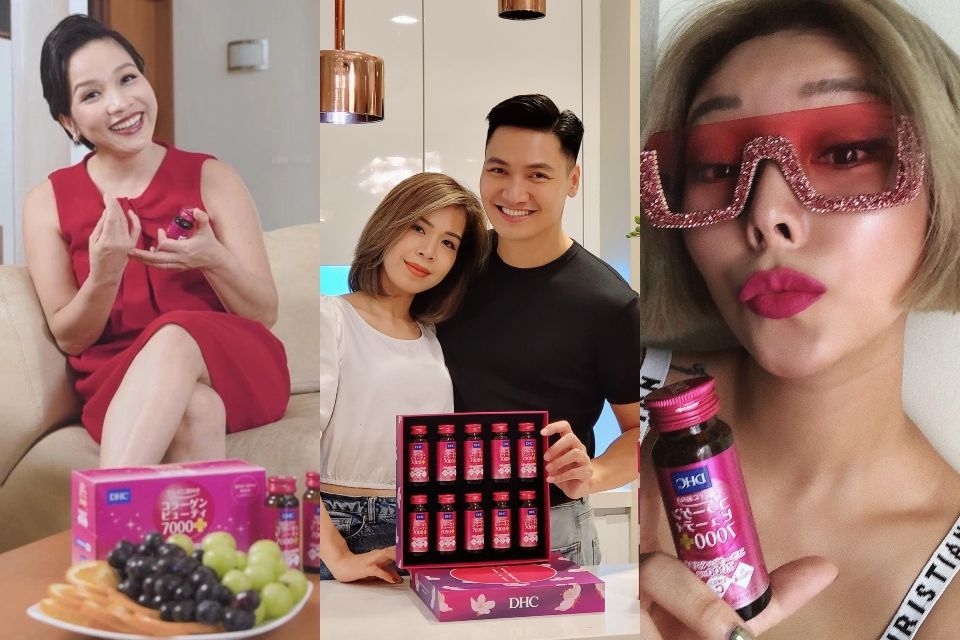 Collagen nước DHC Collagen Beauty 7000 Plus chiếm lĩnh lòng tin của nhiều nghệ sĩ Việt