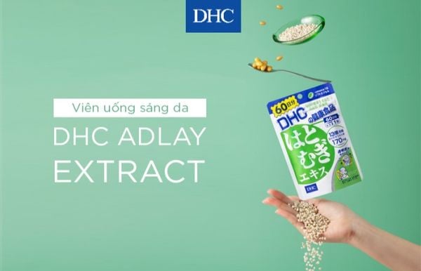 Viên uống sáng da DHC chiết xuất từ hạt ý dĩ mang đến cho bạn một làn da sáng ngời mịn màng